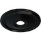 Ekena Millwork Diane Ceiling Medallion (Fits Canopies up to 5 3/8"), 18"OD x 3 5/8"ID x 1 1/8"P, Black Pearl CM18DIBPS - alternate 3